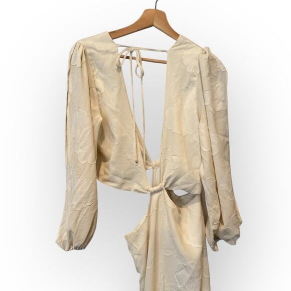 BOAMAR Bianca Balloon Sleeve Cutout Cover-Up Maxi Dress Size XL - Picture 10 of 16